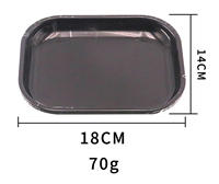 Plateau à rouler carré en métal personnalisé avec logo, manuel, recyclable, moderne, à rebord haut pour accessoires et stockage de tabac, vente en gros