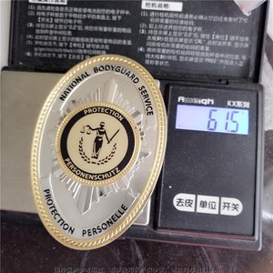 Justice Goddess Commemorative Badge Metal Custom Size Waist <b>Tag</b> Protection Service Emblem - Product Image 5