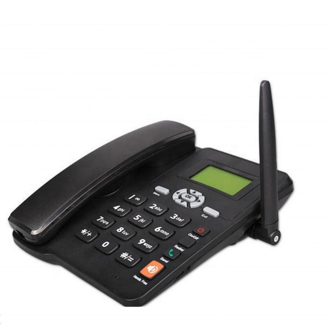 Dual SIM GSM Desk Phones ETS-6588 Landline Sim Card Phones GSM Fixed Wireless Desktop Phones with 2 Sim Card Slots
