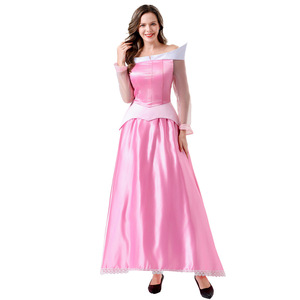 Disfraz de Princesa de la Bella Durmiente para Mujer Adulta, Vestido de Cosplay Rosa y Azul con Falda Larga, Traje para Fiesta de Disfraces, Primavera 2025 - Product Image 3