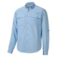 Camisas de Pesca Ventiladas de Poliéster para Hombre, Protección UV UPF50, Personalizables, Camisa de Pesca al por Mayor