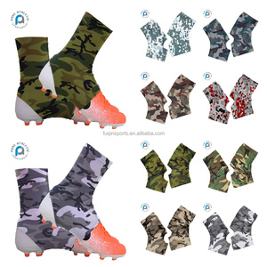 FQ desain kustom kamuflase Digital desain Camo tim Lacrosse Softball Spat Sublimate American Football Baseball Cleat Cover - Product Image 2
