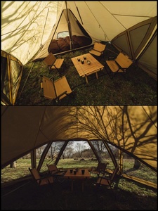 Tente de camping grande capacité, imperméable, quatre saisons, design unique pour toute la famille - Product Image 5