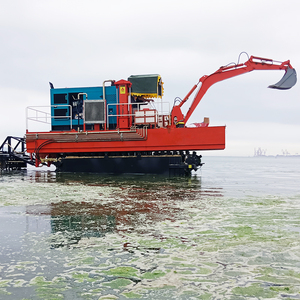Pelle amphibie nouvellement conçue pour la drague d'utilisation de rivière avec engrenage de moteur de pompe de boîte de vitesse de noyau-Ponton utilisé à vendre - Product Image 2