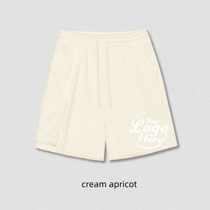 กางเกงขาสั้นผู้ชายแบบหูรูดขนาด340กรัมกางเกงขาสั้นผู้ชายแบบหลวมมีกระเป๋าใส่ทำงานสำหรับฤดูใบไม้ผลิฤดูร้อน - Product Image 5