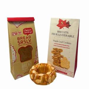 Sacs en papier kraft en gros avec fenêtre et fermeture à languette, qualité alimentaire, pour lait, biscuits, café, pop-corn - pour boissons et collations - Product Image 1