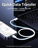 Cable USB Tipo C Corto de 0.25m (25cm) a Precio de Fábrica, Cable de Carga Rápida de Datos USB a C para Teléfono Inteligente, Tableta y Banco de Energía