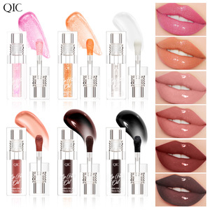 High Quality Jelly Feeling <b>Lip</b> Oil 6 Colors Waterproof <b>Glitter</b> Natural Vitamin E Vegan Hydrating <b>Lip</b> Care Moisturizing <b>Lip</b> Oil - Product Image 2