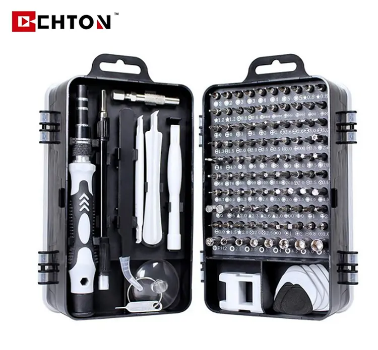 Bộ Tua Vít Chính Xác 115 Trong 1, Bộ Tuốc Nơ Vít Chuyên Nghiệp, Bộ Dụng Cụ Sửa Chữa Điện Tử Từ Tính