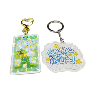 Claro <span class=keywords><strong>Anime</strong></span> de impresión de <span class=keywords><strong>dibujos</strong></span> animados lindo personalizado llavero de acrílico - Product Image 5