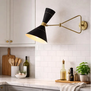 Handcrafted Brass <b>Swing</b> <b>Arm</b> <b>Wall</b> Light Adjustable Modern <b>Wall</b> Mounted <b>Lamp</b> for Bedroom Reading Kitchen Interior Decor - Product Image 3