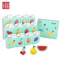 Seri Buah Segar 4 Warna Per Kartu Dikemas Secara Individual Dengan Petunjuk Langkah demi Langkah DIY dan Alat Tanah Liat