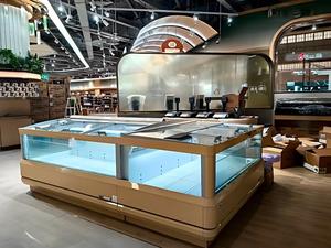 Custom Horizontal Open Top Double Island Air Cooling <b>Freezer</b> Large Capacity Combined Refrigerator for Supermarket Frozen Food - Product Image 2