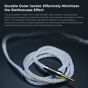 Câble de mise à niveau GK L200-8, noyau à huit brins plaqué argent, qualité sonore multidimensionnelle améliorée GK-KUNTEN GK-Streak - Product Image 5