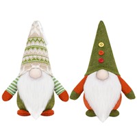 Gnome de Noël vert créatif sans visage, poupée nordique, Père Noël, Rudolph, elfe, peluche décorative pour la maison et les fêtes de Noël