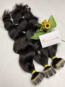 Extensions de bande de cheveux humains vierges vietnamiens Remy de luxe conception de vague régulière disponible dans toutes les couleurs - Product Image 5