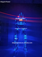 Costumes de danse robot led RGB Stilts Walker Costume de robot led Costume de robot lumineux adulte pour discothèque