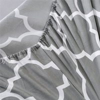 Ensembles de literie de drap de lit en microfibre d'impression de luxe pour la maison d'hôtel