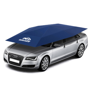 Dingku Mobile Carport 4x2.1m Automatic Folding Car Canopy Umbrella Fabric Fiberglass Frame - Product Image 3