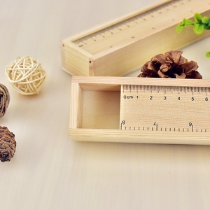 Bambus Farbe Geschäfts büro Holz waage Feder mäppchen Abdeckung abnehmbare Holz Holz Tischplatte Aufbewahrung sbox - Product Image 6
