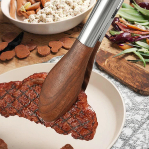 อุปกรณ์ครัวไม้วอลนัท ที่หนีบอาหาร ใช้กับเตาอบและเครื่องล้างจานได้ ประหยัดเวลาและมีประสิทธิภาพสำหรับการอบอาหาร - Product Image 3