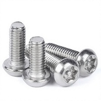 Vis à tête cylindrique Torx avec colonne antivol, vis à tête ronde en acier inoxydable 304 avec aiguille