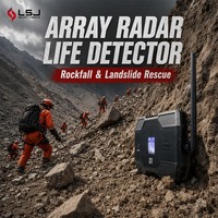 Radar de sauvetage en cas de tremblement de terre LSJ-ARD : Détection multipoints de personnes dans les débris, 90 degrés, précision de 0,5 m, terminal sans fil de 8 pouces