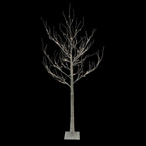 Árbol de Abedul Artificial de Plástico con Luces LED para Decoración Navideña de Exteriores, IP44, 6 Pies, Color Blanco, para Hogar, Hotel, Jardín, Patio, Fiesta - Product Image 1