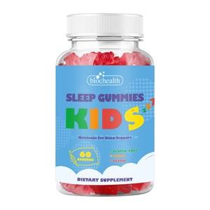 Biochealth Gummies pour le sommeil des enfants, développement naturel, aide au sommeil à base de mélatonine avec magnésium, <span class=keywords><strong>B6</strong></span> et L-théanine, vitamines, forme posologique - Product Image 1