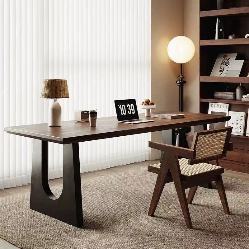 Patas de mesa de hierro forjado en forma de U, mesa individual, Changdidaer (2 piezas)