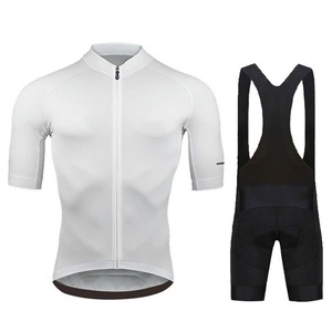 Ensemble de cyclisme unisexe pour adultes : Cuissard de cyclisme et maillot à manches courtes ajusté – Nylon/Cachemire anti-transpiration - Product Image 1