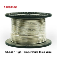 Cable de Fibra de Vidrio Trenzado Resistente al Fuego de 600V, Alta Temperatura, UL758/UL1581, para Horno Eléctrico, Cobre Niquelado/Estañado