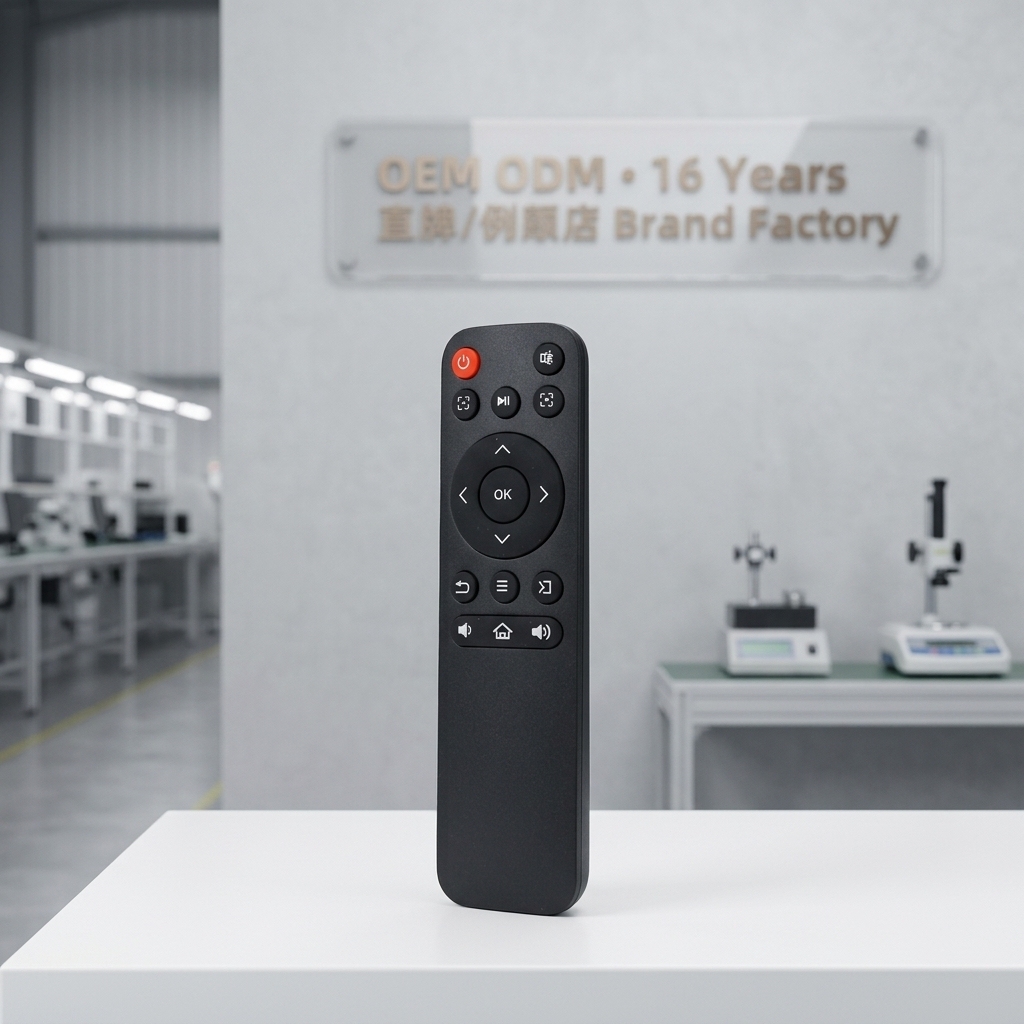 <strong>IR</strong> RF Voice Remote <strong>Control</strong> for <strong>Speakers</strong> Model WRT8915 with 5-15m Range