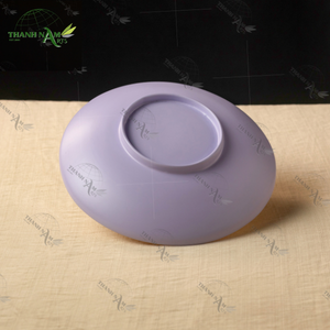 Fournisseur vietnamien Assiette à salade en bambou écologique et durable pour la présentation de table à manger fabriquée à la main - Product Image 1