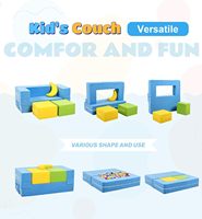 Sofá Modular Moderno para Niños, Sillón de Espuma para Niños Pequeños, Sofá Cama de Felpa Convertible para Dormitorio y Sala de Estar