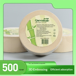Rouleaux de papier toilette en pulpe de bambou Jun Jiale, doux, écologiques, taille standard, 500 g par rouleau - Product Image 6