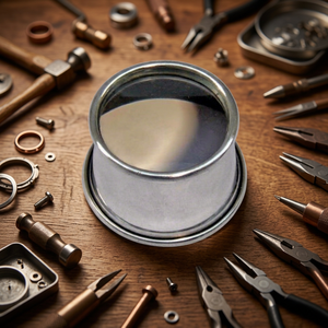 Lupa de Aluminio con Lente de Cristal Transparente para Inspección de Joyas, Reparación de Relojes y Trabajos de Precisión |   GS691 - Product Image 2