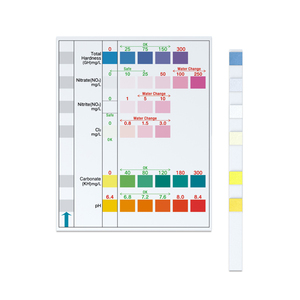 Tiras Reactivas para Análisis de Agua de <span class=keywords><strong>Acuario</strong></span> 100% Precisas, para Agua Dulce <span class=keywords><strong>y</strong></span> Salada, Medición de <span class=keywords><strong>KH</strong></span>, <span class=keywords><strong>GH</strong></span>, PH, NO2, NO3, CLORO, Personalizables - Product Image 6