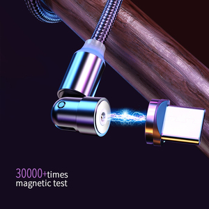 540 Degree Searchlight Magnetic Charger 3 in 1 Suction Rotary <b>Micro</b> Charging Cable With Type-C <b>USBC</b> LOS for Phone Pad - Product Image 1