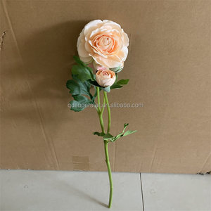 Flor de loto de champán Artificial de alta calidad al por mayor de, Loto Artificial de tacto Real para decoraciones de boda - Product Image 6