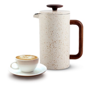 <b>Double</b> <b>Wall</b> 304 Grade Stainless Steel Coffee Press with 2 Extra Screens, 34oz (1L) French Press Coffee Maker - Product Image 4