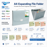 Maximiza la Capacidad de Almacenamiento de Documentos, Bolsa Organizadora de Archivos Tipo Acordeón Grande Impermeable, Carpeta de Plástico para Documentos con 13 Bolsillos