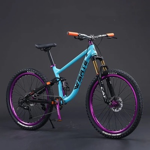 <span class=keywords><strong>Bicicleta</strong></span> de Montaña de 26 Pulgadas, Azul, de Acero al Carbono, 8/9 Velocidades, con Frenos de Disco Hidráulicos, para Adultos - Product Image 1