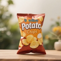 Sachet de pop-corn thermoguérissable emballage en feuille d'aluminium dos personnalisé sacs d'emballage scellés en plastique pour snacks aliments soufflés croustilles de plantain de pommes de terre