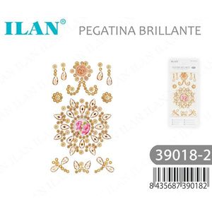Set di adesivi con strass ILAN 39018-2 decorativi lucidi per nail art - Product Image 3