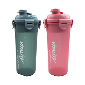Garrafa Esportiva de Novo Estilo para Shake de Proteína, Substituto de Refeição, Milkshake, Liquidificador Portátil para Fitness e Exercícios, Resistente a Quedas - Product Image 1