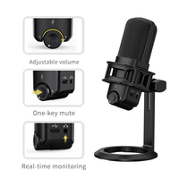 Meilleur vendeur 2024 nouveauté Podcast équipement condensateur ordinateur Streaming USB Microphone de jeu
