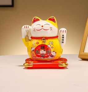 <span class=keywords><strong>Maneki</strong></span> <span class=keywords><strong>Neko</strong></span> en céramique de 11 cm, chat porte-bonheur agitant la main, solaire, pour décoration de <span class=keywords><strong>voiture</strong></span>, 4 pouces - Product Image 5