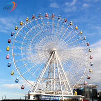 Manèges de parc d'attractions, manèges de fête foraine, aire de jeux extérieure, grande machine de tourisme, grande roue de 88 m à vendre