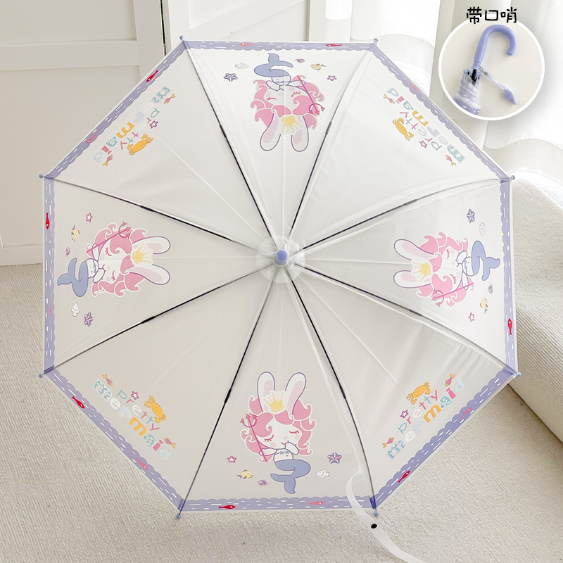 mermaid rabbit frosted transparent